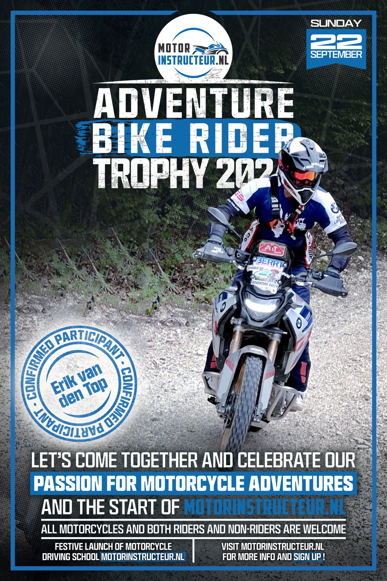 Erik van den Top – Deelnemer #02 Adventure Bike Rider Trophy 2024