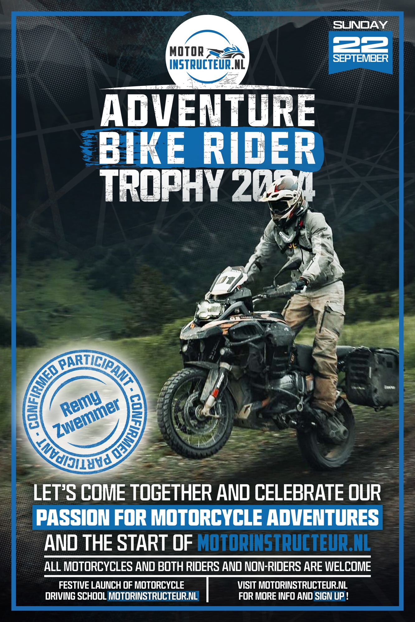 Remy Zwemmer – Deelnemer #01 Adventure Bike Rider Trophy 2024